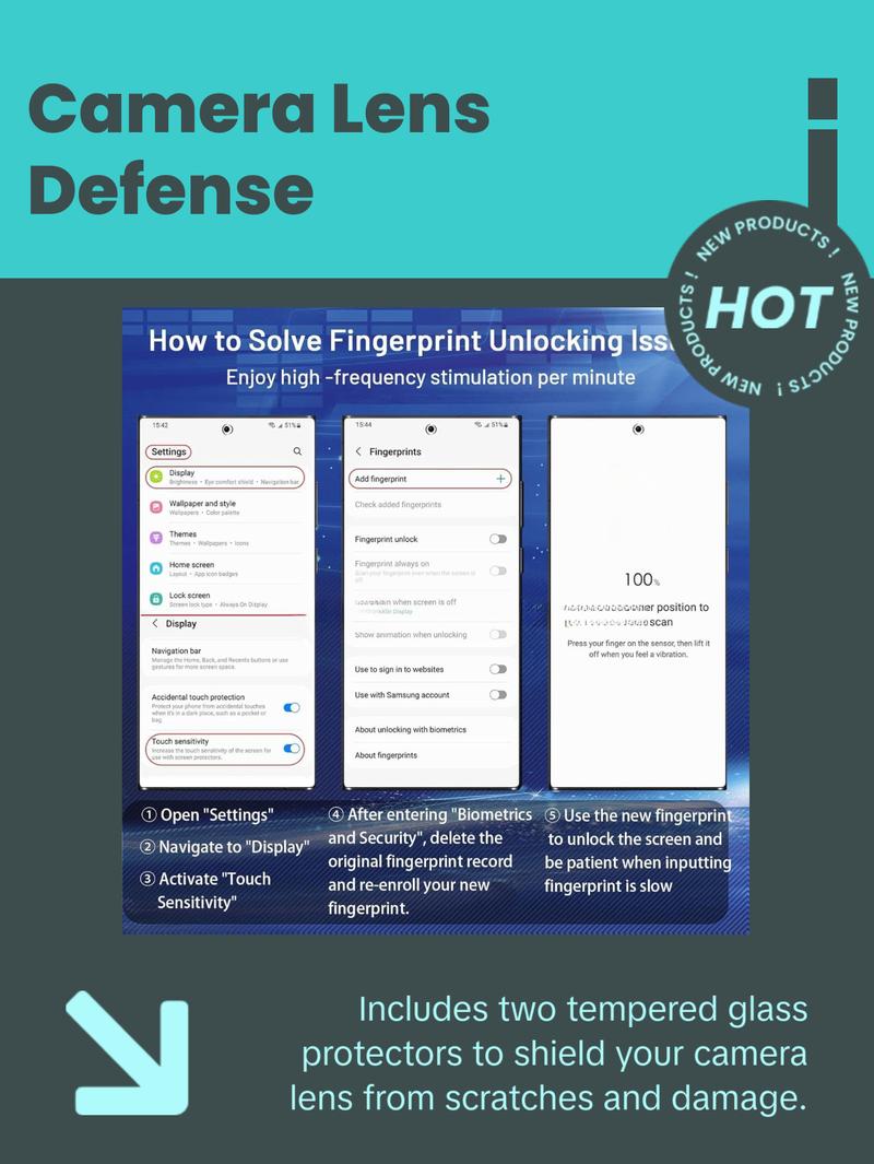 2+2 Pack Galaxy S22 Ultra Privacy Screen Protector - 2 Pack Privacy Film + 2 Pack Camera Lens Tempered Glass, High Clarity Bubble Free, Anti-Spy Protection for Samsung S22 Ultra 5G Cloth Crystal