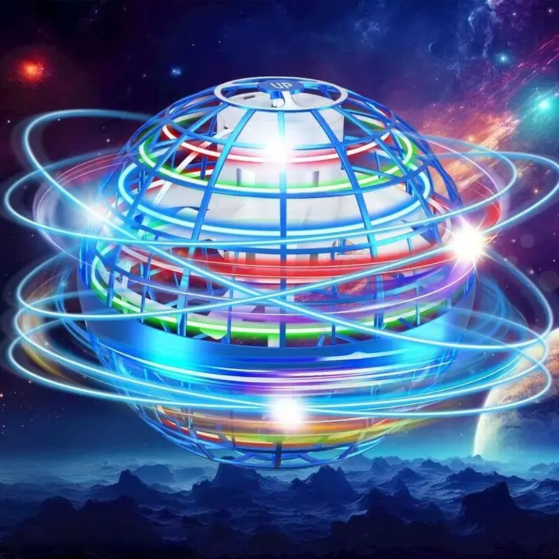 New Year Gift  Levitating Flying Ball with Lights for Parties and Celebrations Magic Touch Visual Effect