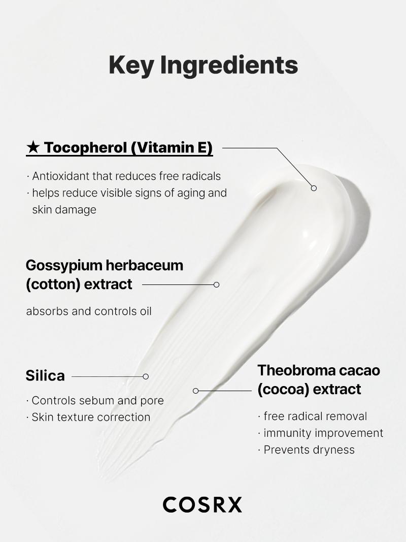 COSRX Vitamin E Vitalizing Sunscreen SPF 50+ 50ml - OTC Approved Antioxidant-Rich Korean Sunscreen with No White Cast Tocopherol for Daily Skin Repair