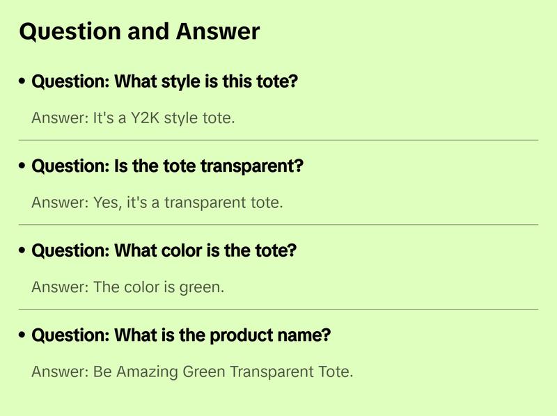 Be Amazing Green Transparent Tote - Y2K Style Green Design Tote