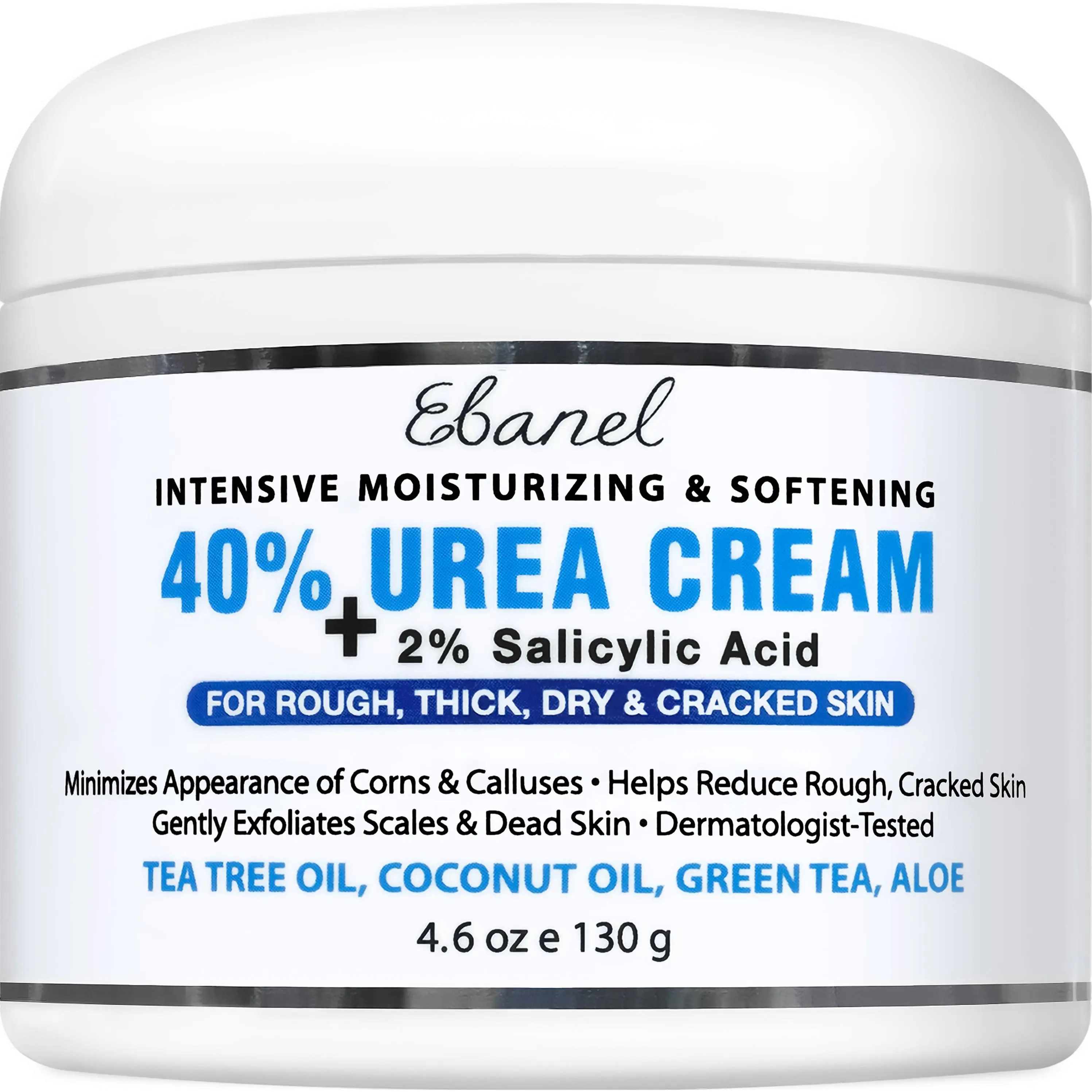 Foot Rescue Cream, Ebanel 40% Urea + 2% Salicylic Acid Heels Fix Calluses Restore