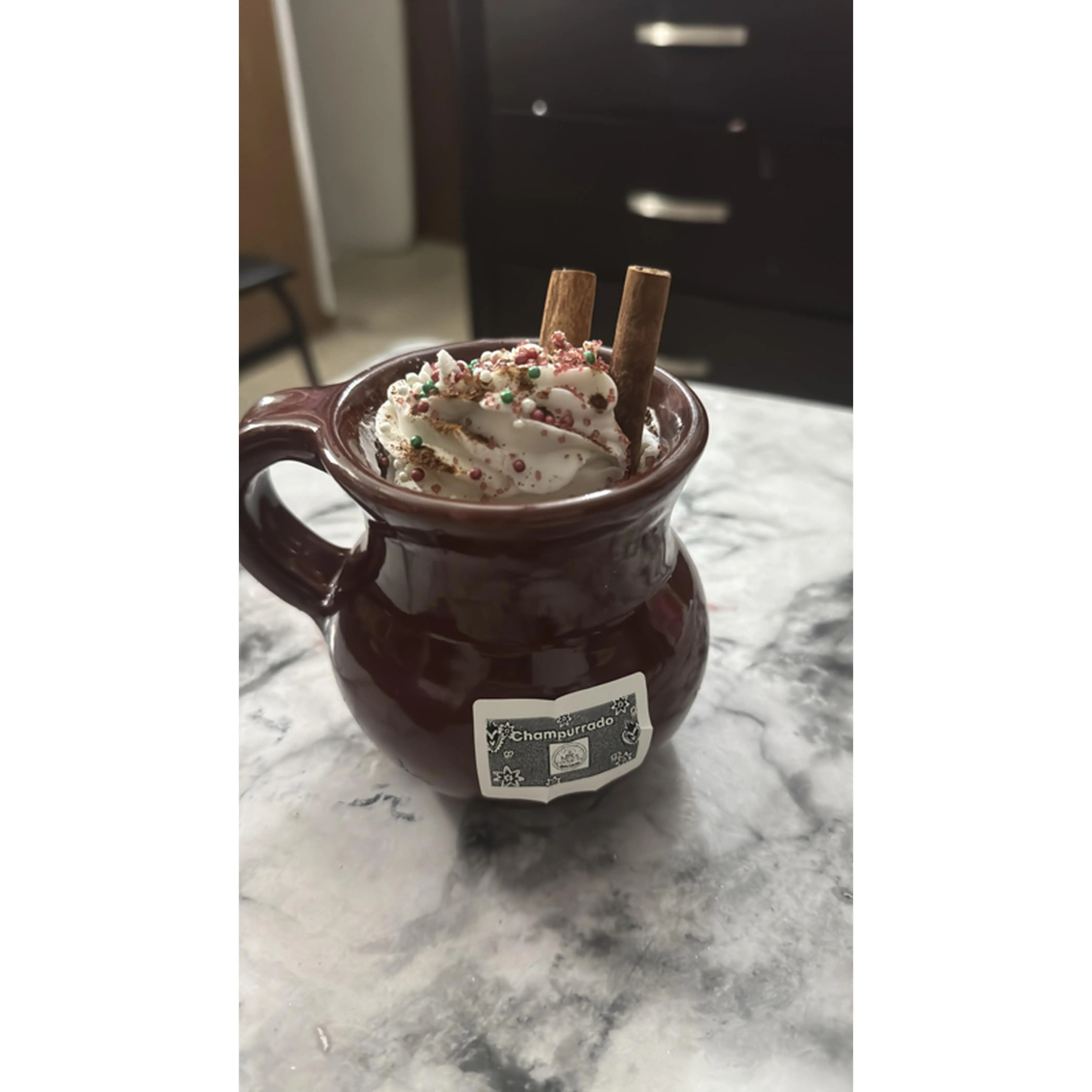 Miss Cookie NY Handcrafted Champurrado Candle with Cinnamon