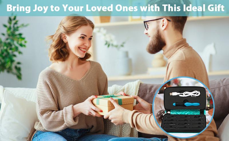 Votris Light Up Crochet Hook Set 11 in 1 Ergonomic Soft Grip Rechargeable Interchangeable Heads Adjustable Handmade Kit for Beginners Arthritis Friendly with LED Lighting & Portable Case