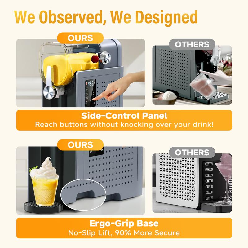 Make Valentine’s Day Sweeter  SYINTAO 2-in-1 Slushie & Soft Serve Machine | Auto-Clean | 6 Preset Modes | One-Touch Refreshing Drinks at Home | Compact, Easy & Always Ready for a Cool Treat (24-Hour On-Call)