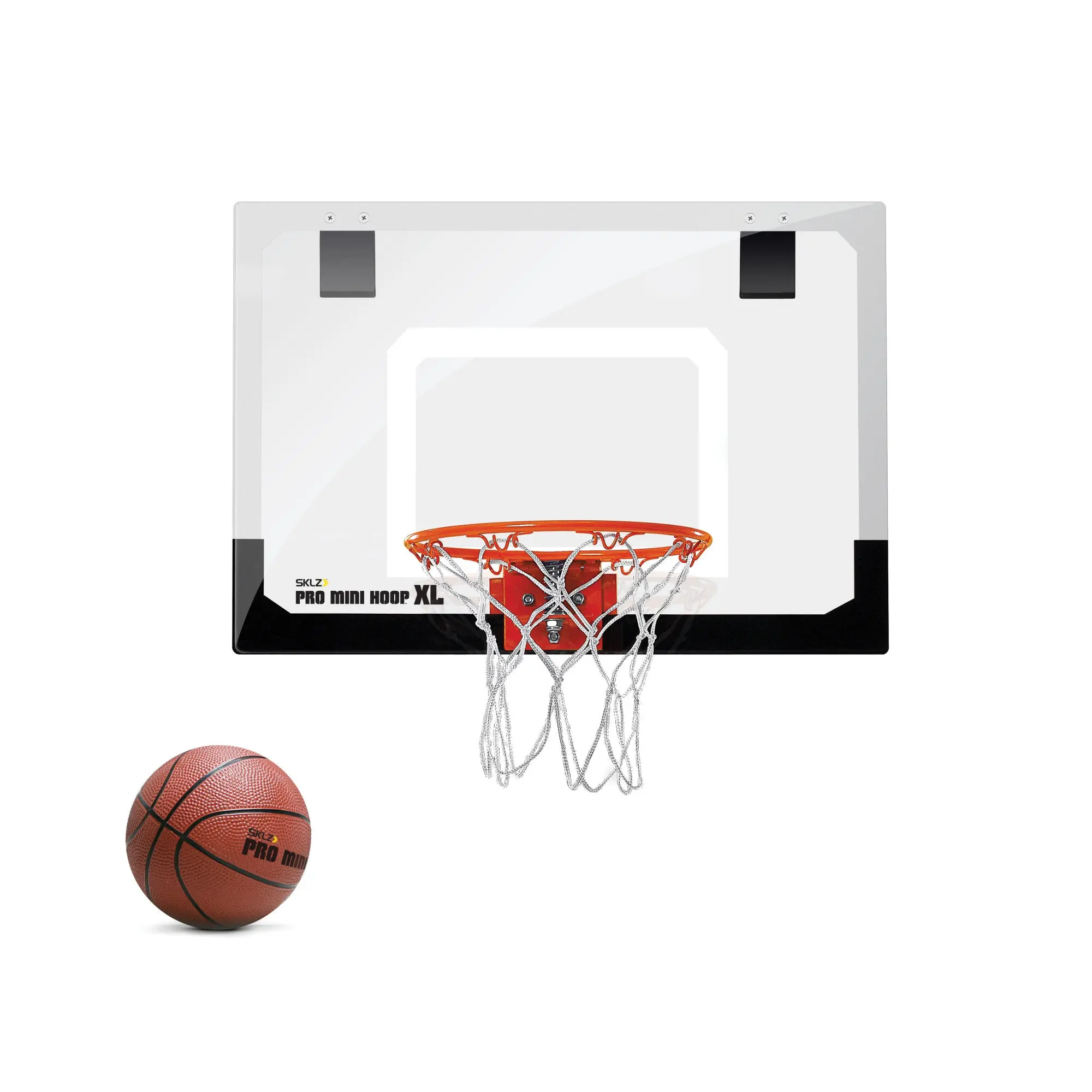 SKLZ Pro Mini Hoop XL Portable Basketball Backboard - Ball Sports Equipment, Indoor Miniature Hoop with Authentic Outdoor Look, for Home Workout, Office Use
