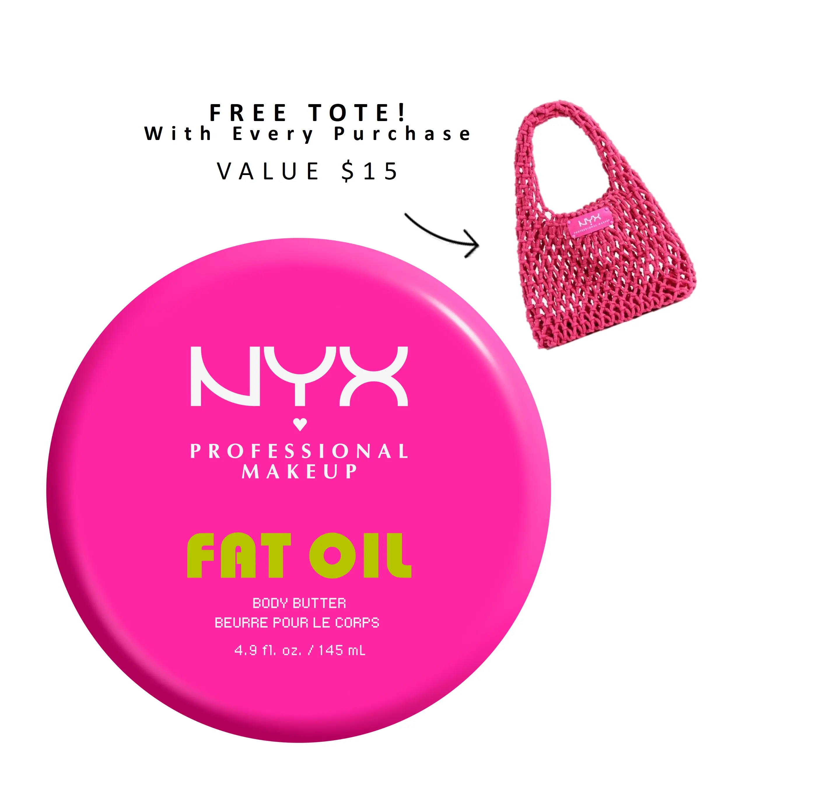 [NEW] Suga Baddie Fat Oil Body Butter, Avocado Oil and Shea Butter, 24 HR Hydration, Fast Absorbing, Whipped Formula, Vegan & Cruelty-Free, NYX Professional Makeup