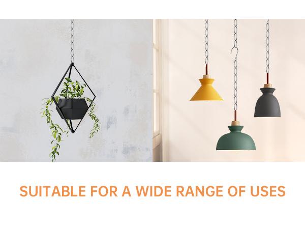 NiHome Clothing Chain Hanger 10-Pack, Metal Closet Hanging Organizer Space Saving Hangers ,College Dorm Room Essentials, for Home, Office & Travel