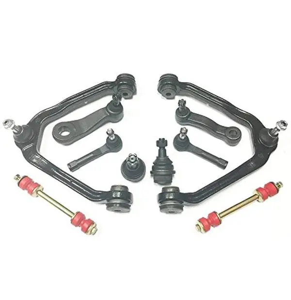 Used Book - PartsW Like New 12-Piece Complete Suspension Kit for Fitness Enthusiasts: Upper Control Arms w/Ball Joints Assembly, Sway Bars, Idler Arms, Outer Tie Rod Ends, Lower Ball Joints, 4-Groove Pitman Arm (No Unknown Author, Fits Cadillac Escalade)