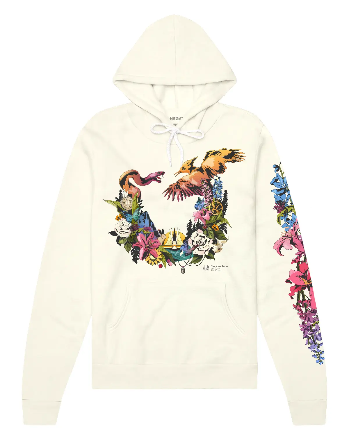 Sunrise on the Reaping Emblem Hoodie | Unisex Soft Fleece Pullover Tops with a Broken-in Feel for a Casual OOTD or Watch Party, Fabric, Menswear, Sweatshirts, All Genders Hoodies