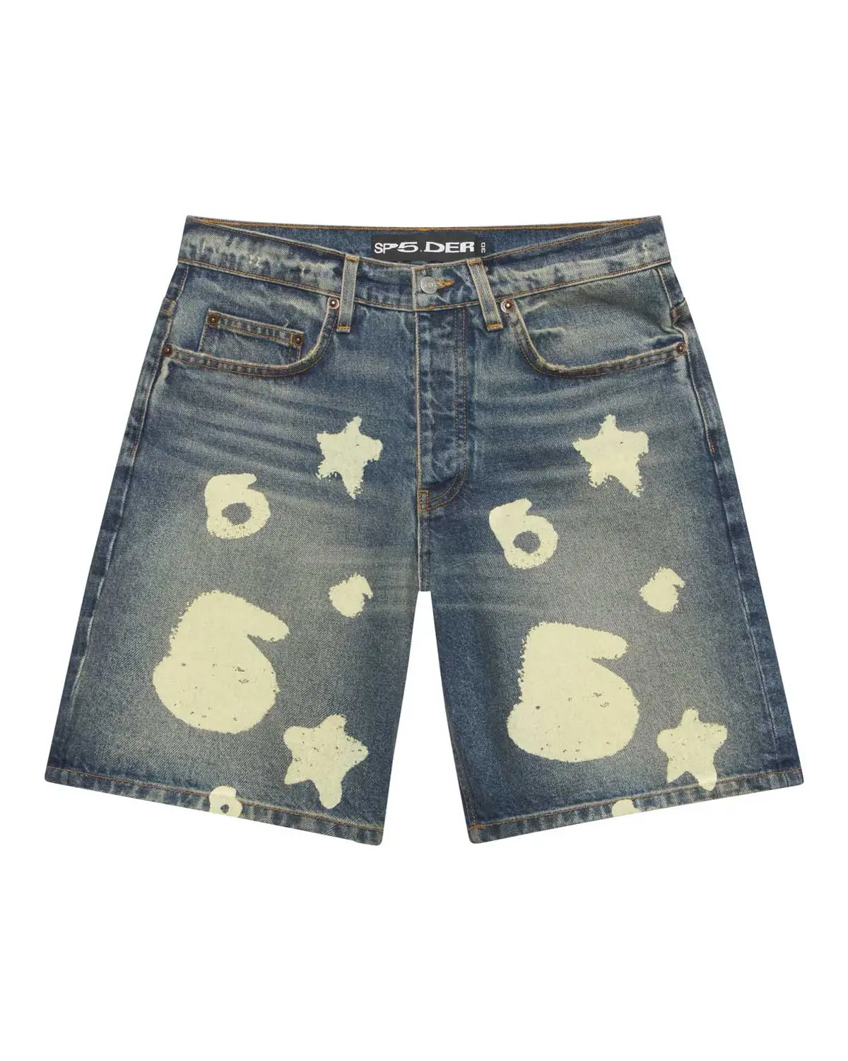 Sp5der Beluga Denim Short Indigo
