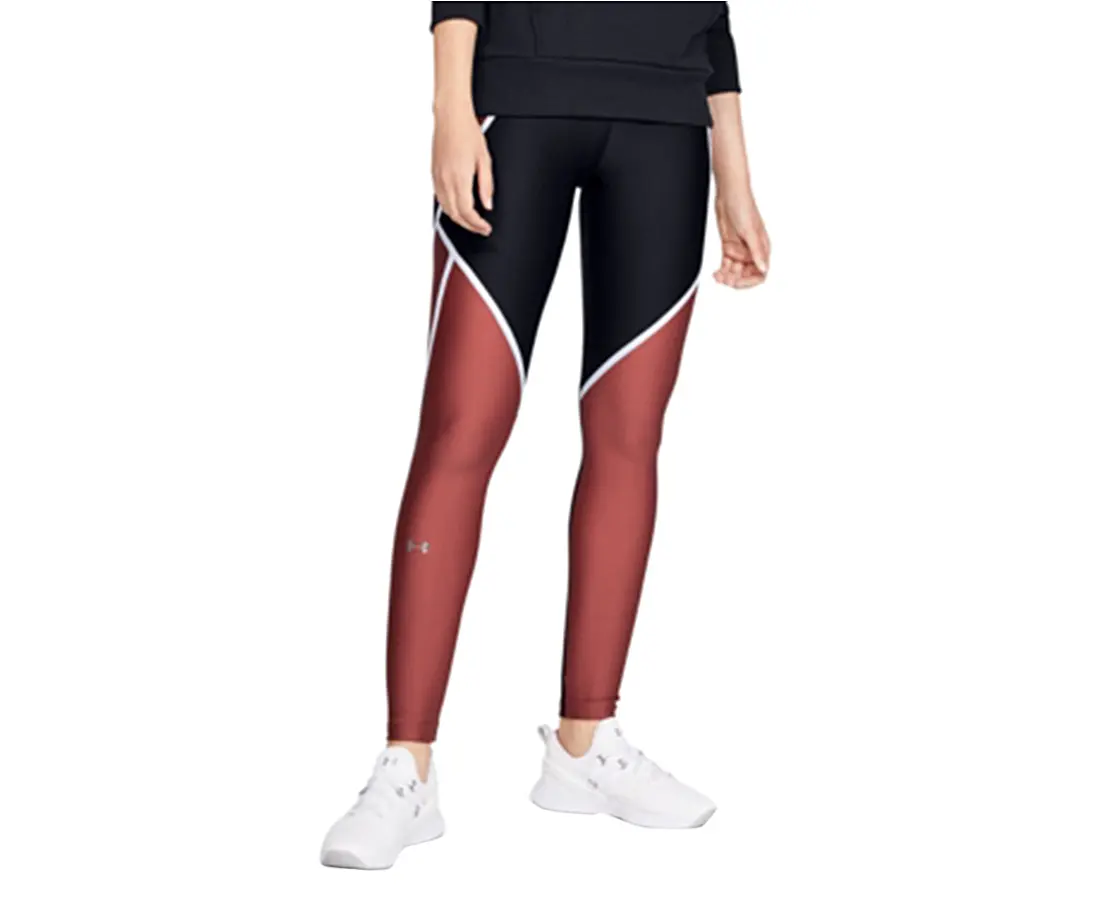 Under Armour HeatGear Colorblocked Compression Leggings Womens Active Pants