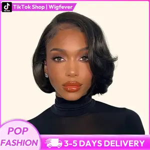 Wigfever Blow Out Straight Wear Go Pre-Bleached Tiny Knots Glueless 7x4 HD Lace Front Human Hair Wig#Spring Glow-Up