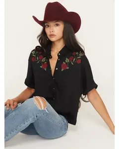 Songwriter Short Sleeve Snap Sateen Western Shirt