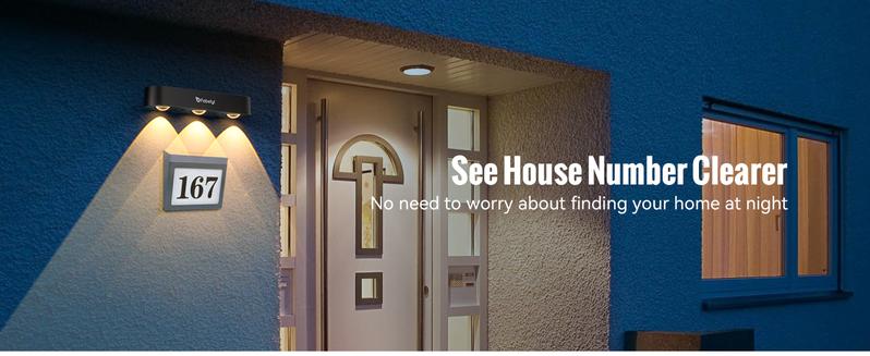 FabStyl RGB Solar Wall Fence Lights, Synchronously Change Color, Solar Step Lights, Bright Wall Lights, Outdoor Waterproof, Solar Powered Patio Decor for Wall, Rail, Porch, Backyard, Garden. Perfect for holiday decorations FallFreshness