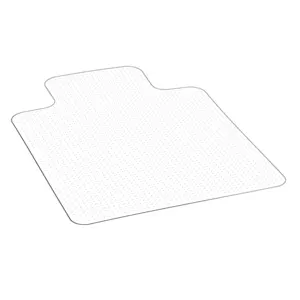 36x48 Inch Chair Mat with Lip, Clear Studded Floor Protector for Low Pile Carpets, Non-Slip & Easy Clean, Smooth Glide Desk Rug for Home Office