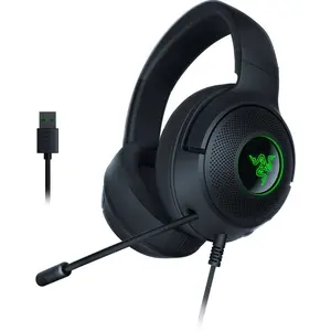 Razer Kraken V3 X Wired USB Gaming Headset for PC: Ideal for PlayStation 4, Foam Cushions