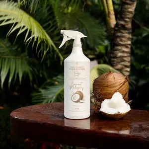 Coconut Mahogany Multi Purpose Cleaner 32 oz Everyday Counter Spray Essential Cleaning Products Powerful Cleaning Solution