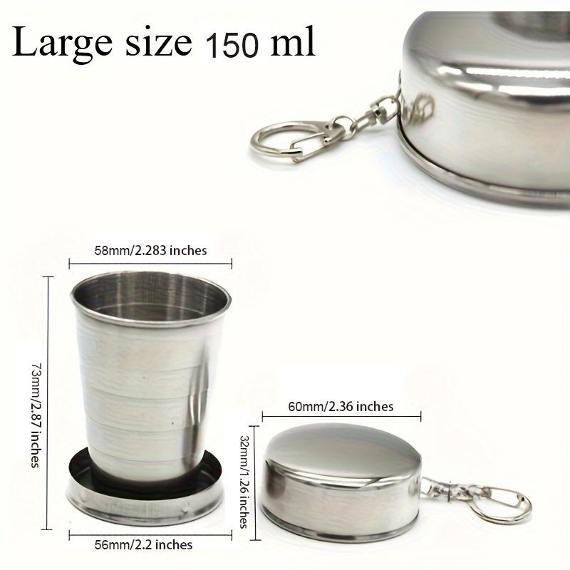 1pc Collapsible & Retractable Portable Travel Cup Compact Folding Tea & Water for, Camping, Toothbrushing, Outdoor Portable Tea Set for s & On-the-Go