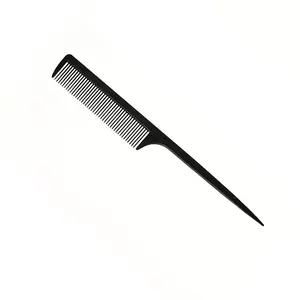 1 Piece Black Pointed-Tail Comb Professional Hair Salon Hair Clippers Comb Flat Hair Style Comb