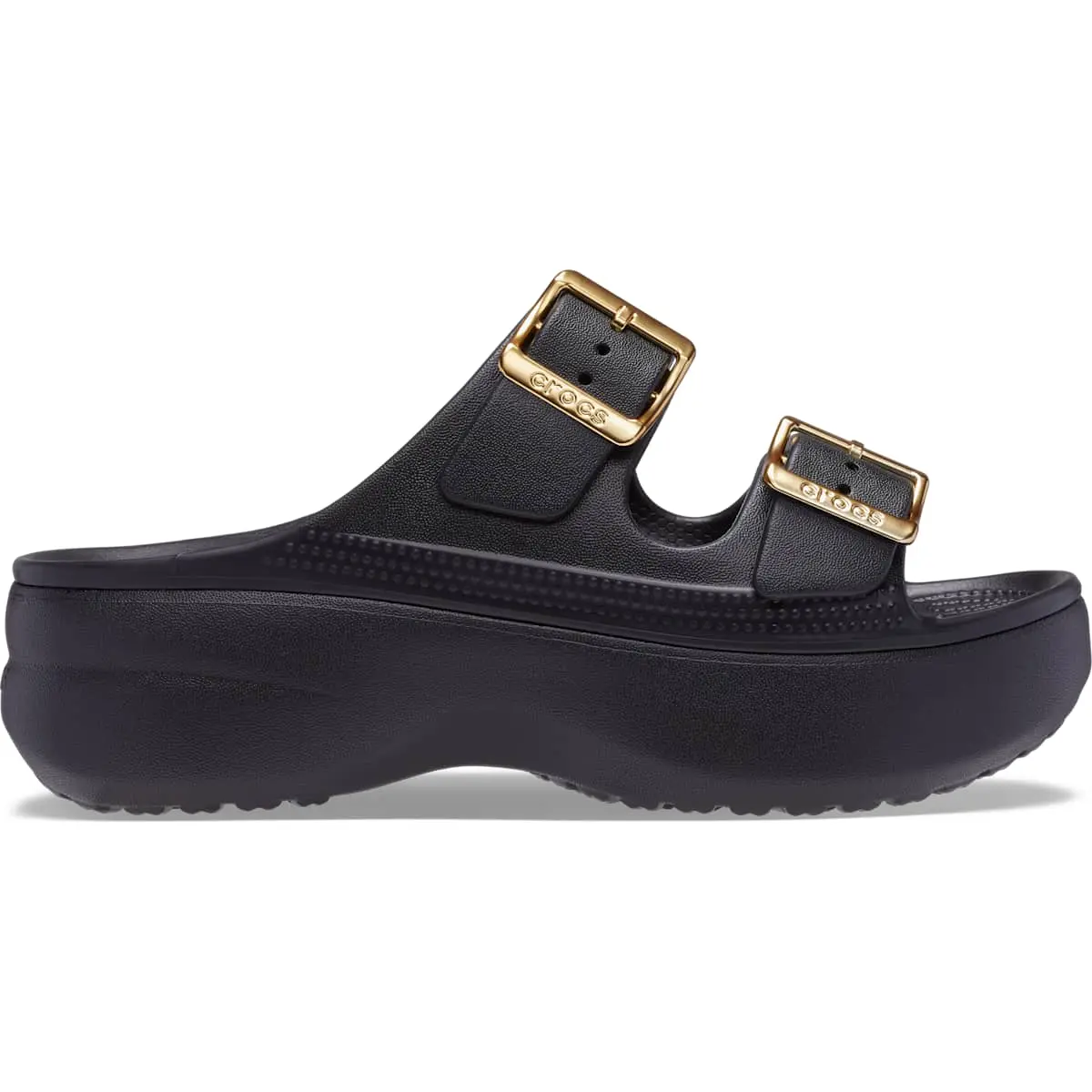 Crocs Women's Saturday Metallic Buckle Platform Sandals
