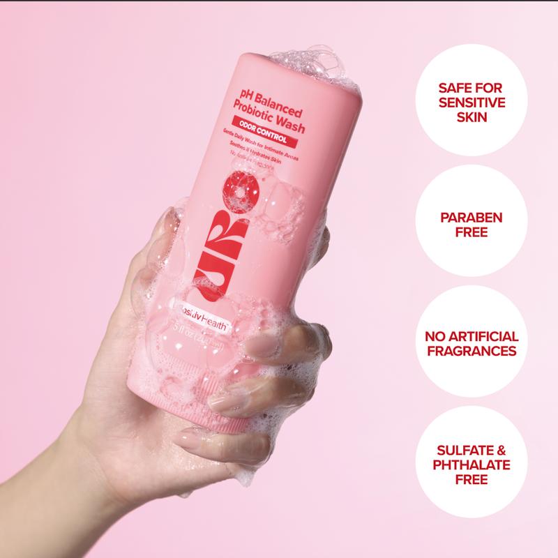 O Positiv Best Selling Bundle - pH Balanced Probiotic Wash, Gentle pH for Freshness, & BA for Fast Relief