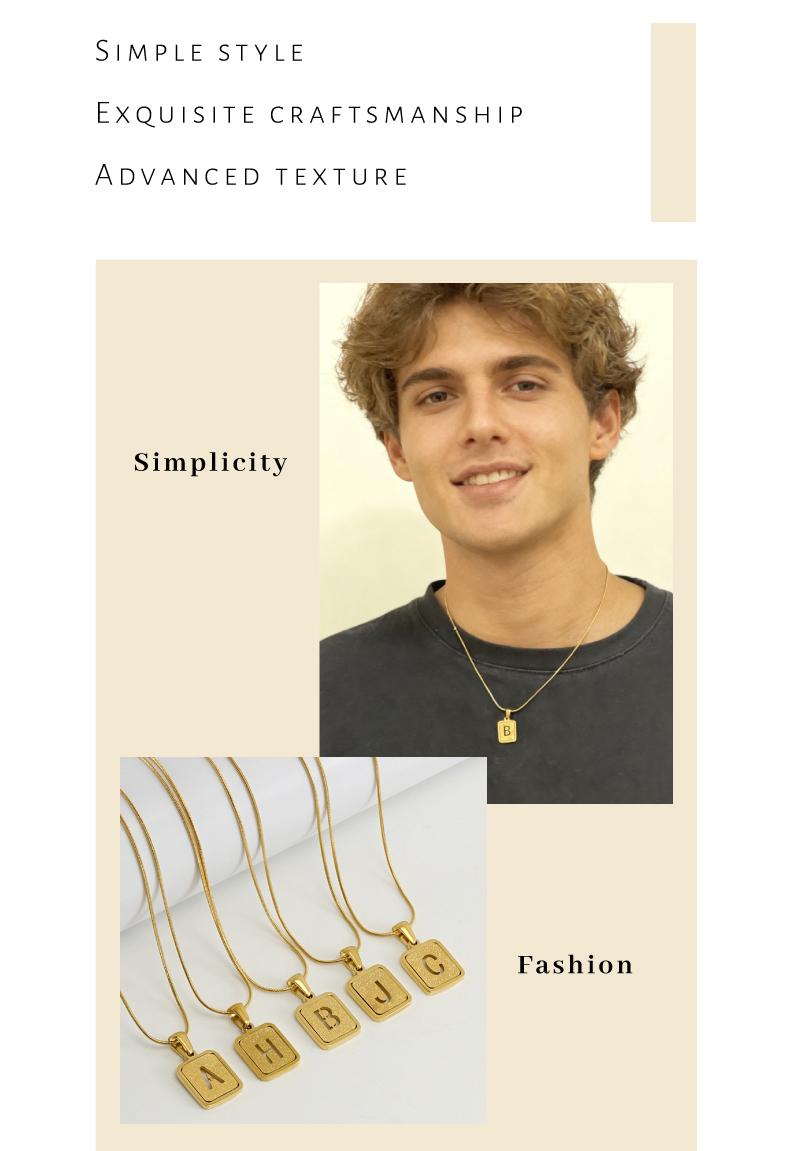 GGIRL 18K Gold Plated Hollow Out 26 English Letter Necklace for Women's Fashion Titanium Steel Letter Pendant A Initial Design Fashion Jewelry Gift for Holiday Haul Christmas Birthdays Anniversaries