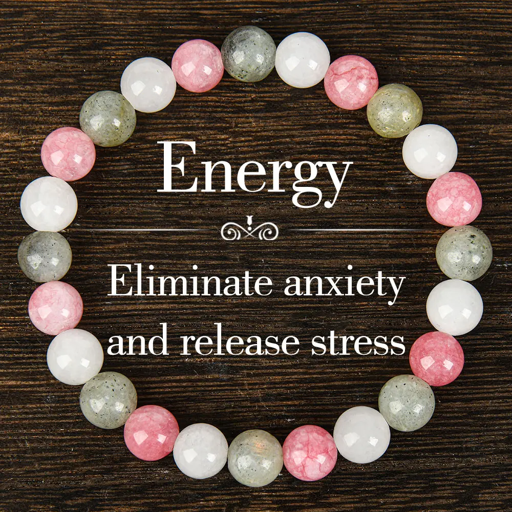 Crystal Bracelets Bring Peace And Good Luck Jewelry, Send Family And Friends, Inject Energy Of Prosperity unity  bracelet fahlo  bracelet beaded  jewelry protection bracelet encouragement gift fashion artificial Colorblock Beaded Crystal Bracelet summerwi