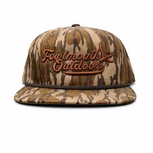 Puffed bottomland Snapback Hat Camo Trucker Hat