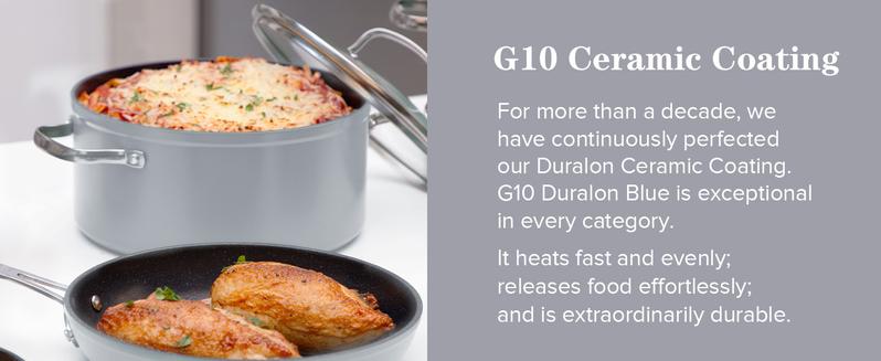 Nuwave Duralon Blue Non-Stick Cookware 9-Piece Set