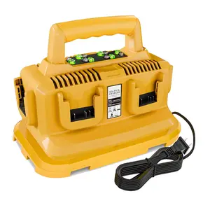 Upgraded 6-Port Simultaneous Rapid Charger for Dewalt 20V/60V Batteries, Compatible with Dewalt 20V/60V Flexvolt Battery DCB200, 206, 606, 609, 612, 615