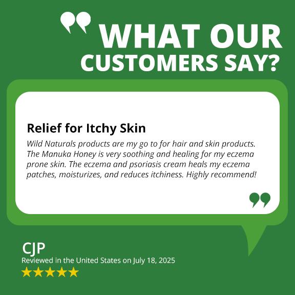 Wild Naturals Eczema & Psoriasis Cream for Soothing Relief Organic Moisturizer with Aloe Vera Manuka Honey & Shea Butter for Sensitive Skin Adults & Kids pH 5.5 Therapeutic Healing Oils Wild Naturals Eczema & Psoriasis Cream for Soothing Relief Organic Moisturizer with Aloe Vera Manuka Honey & Shea Butter for Sensitive Skin Adults & Kids pH 5.5 Therapeutic Healing Oils