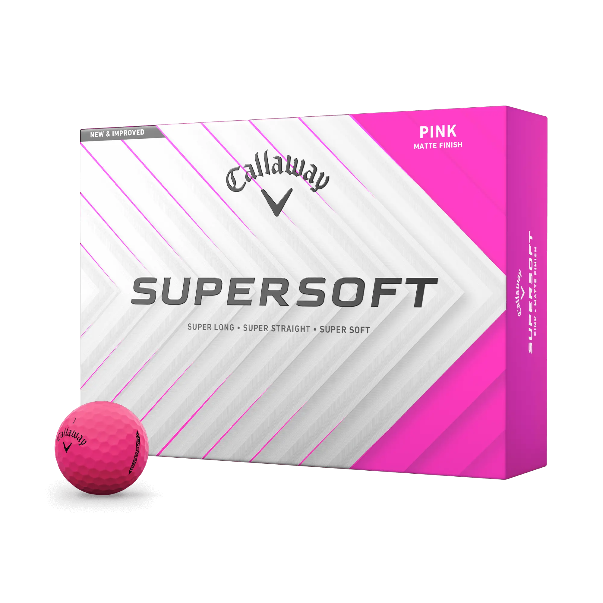 Callaway Golf Supersoft Matte Pink Golf Balls