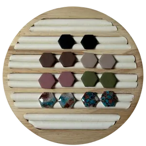 Classic Hex Stud Polymer Clay Earrings