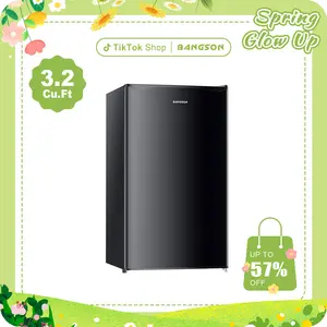 BANGSON Mini Fridge with Freezer 1.7 Cu.Ft & 3.2Cu.Ft Compact Single Door Small Refrigerator Beverage Cooler Energy-Efficient Low Noise Temperature Thermostat