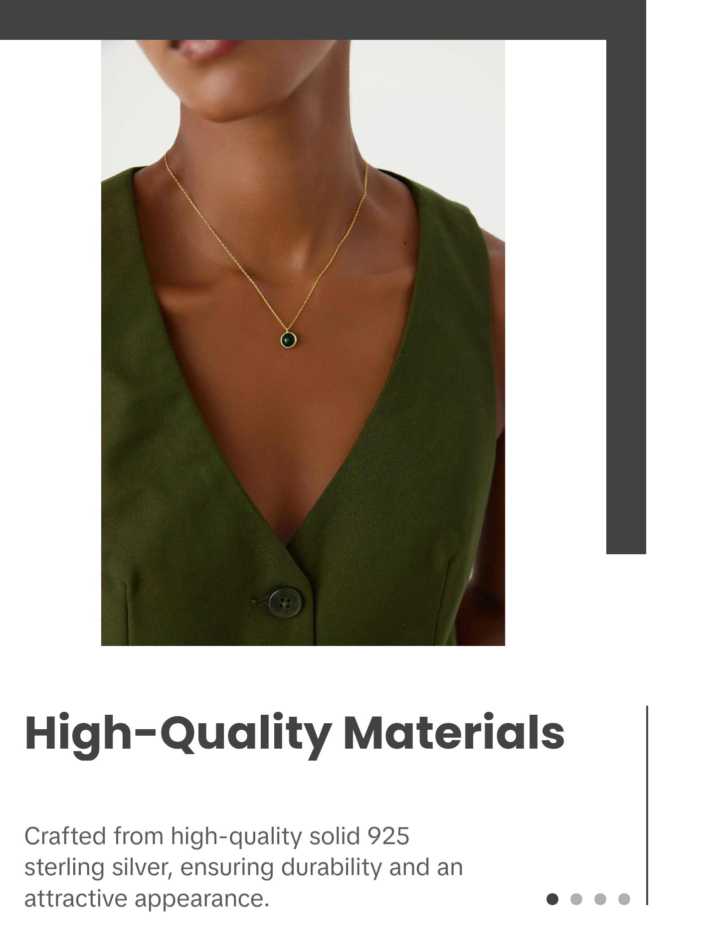 Dainty Birthstone Necklace • Gemstone Necklace