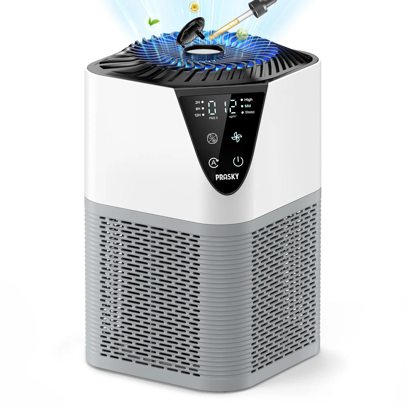 TDBYWAE Air Purifiers for Home up to 1250 Sq Ft,PM2.5 Air Quality Display,Auto Mode,H13 True HEPA Filter Air Purifiers for Bedroom Smoke/Pet Dander/Pollen