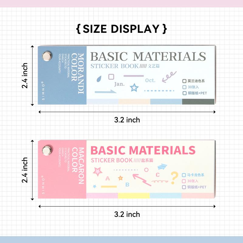 20 Sheets Cute Cartoon Sticker Book – INS Style Cute Stickers for Journaling,Junk Journal, Scrapbooking,DIY Crafts,planner sticker set,TikTokShopJumpstartSale