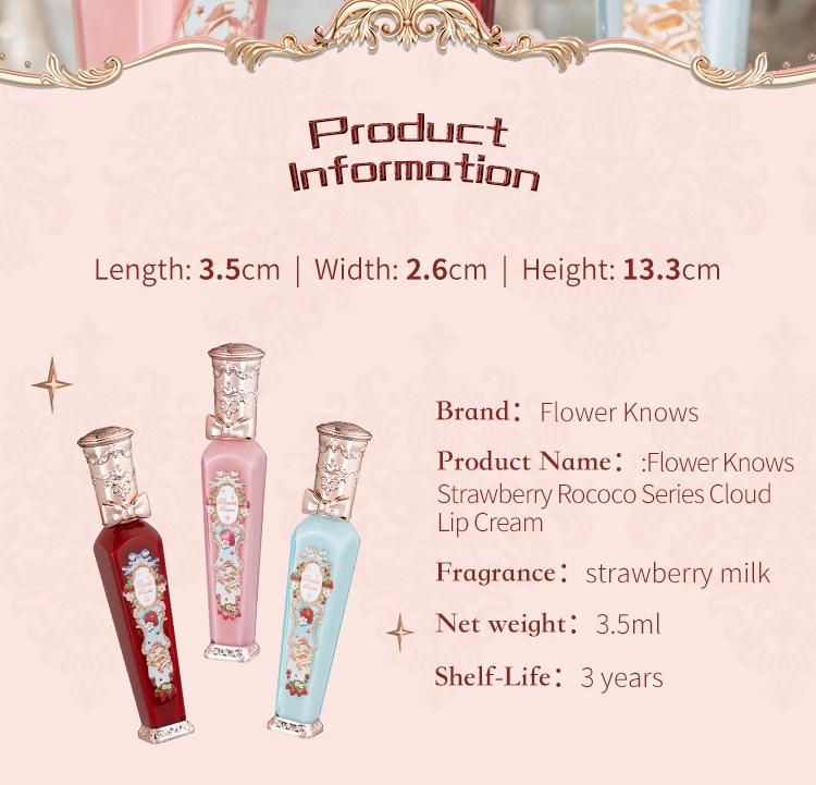 Flower Knows Strawberry Rococo Collection Cloud Lip Cream, matte finish, long lasting, lipstick,  lightweight, dealsforyoudays