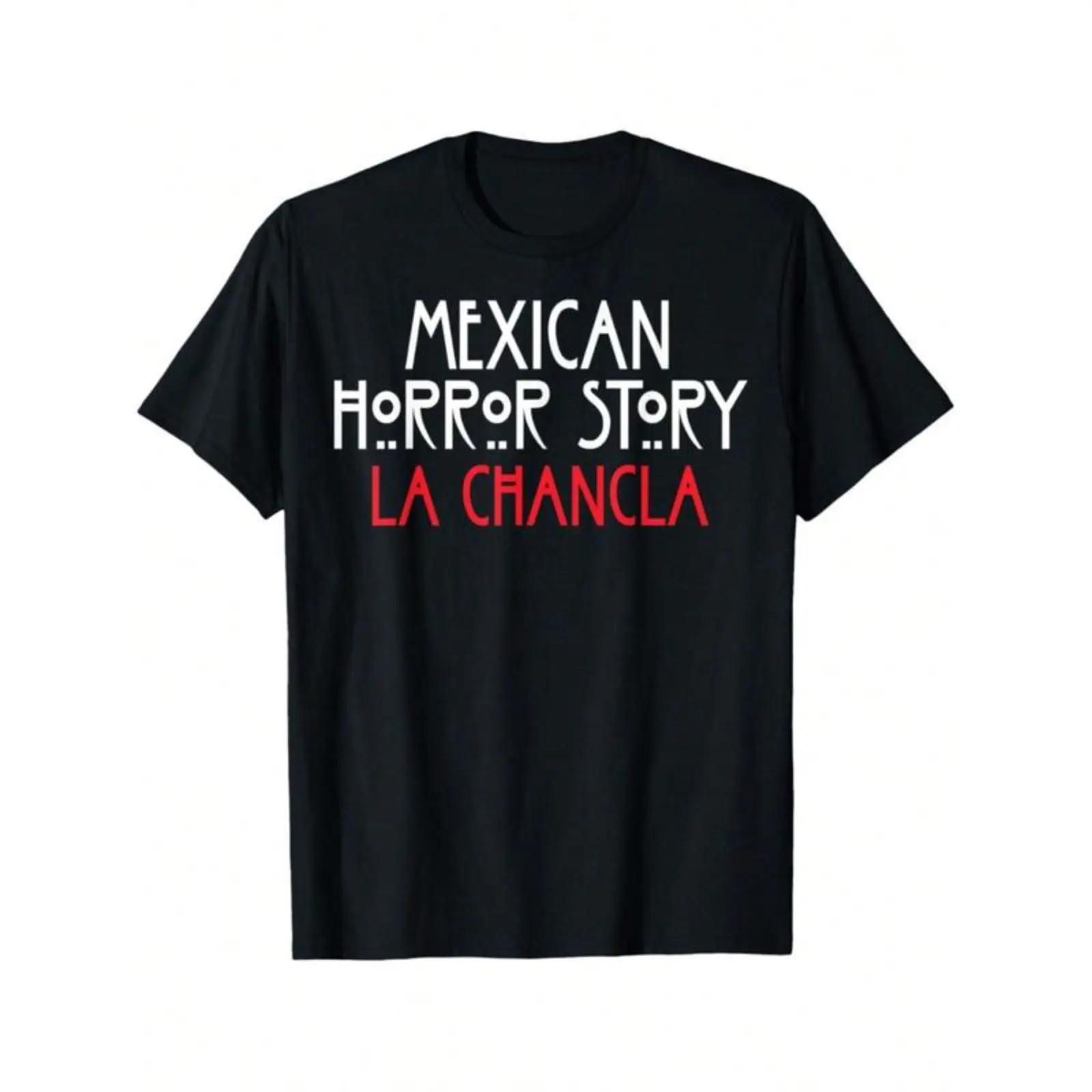 Casual Printed T-Shirt with Funny La Chancla Survivor Graphic, Soft Short Sleeve Round Neck Top for Outdoor and Laid-Back Moments, Tops, Cotton, Crew Neck, Fashion, Funny Mexican La Chancla, Menswear