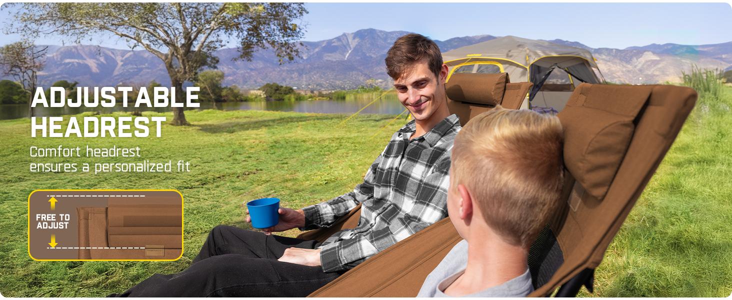 Fanttik Outdoor Zeta L8 Max Rocker Camping Chair, Multi-Angle Adjustable Camping Chair Supports 250 lbs, Portable & Lightweight, Comfort-Driven Design, High Strength Camping Chair