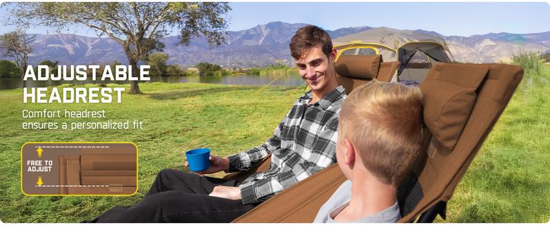 Fanttik Outdoor Zeta L8 Max Rocker Camping Chair, Multi-Angle Adjustable Camping Chair Supports 250 lbs, Portable & Lightweight, Comfort-Driven Design, High Strength Camping Chair