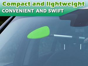 Windshield Cleaner Tool – Car Interior Window Cleaning Kit with Extendable Handle & 4 Microfiber Pads, Auto Wiper Inside Windshield Brush for Car & Home Windows