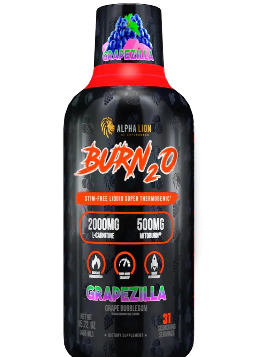 Alpha Lion Burn 2.0 Non-Stimulant Clean Thermogenic Fitness Supplement - L-Carnitin Support, Mitoburn Support, GBB, Thermal & Metabolism Boost, 31 Servings for Adults, Energy Support