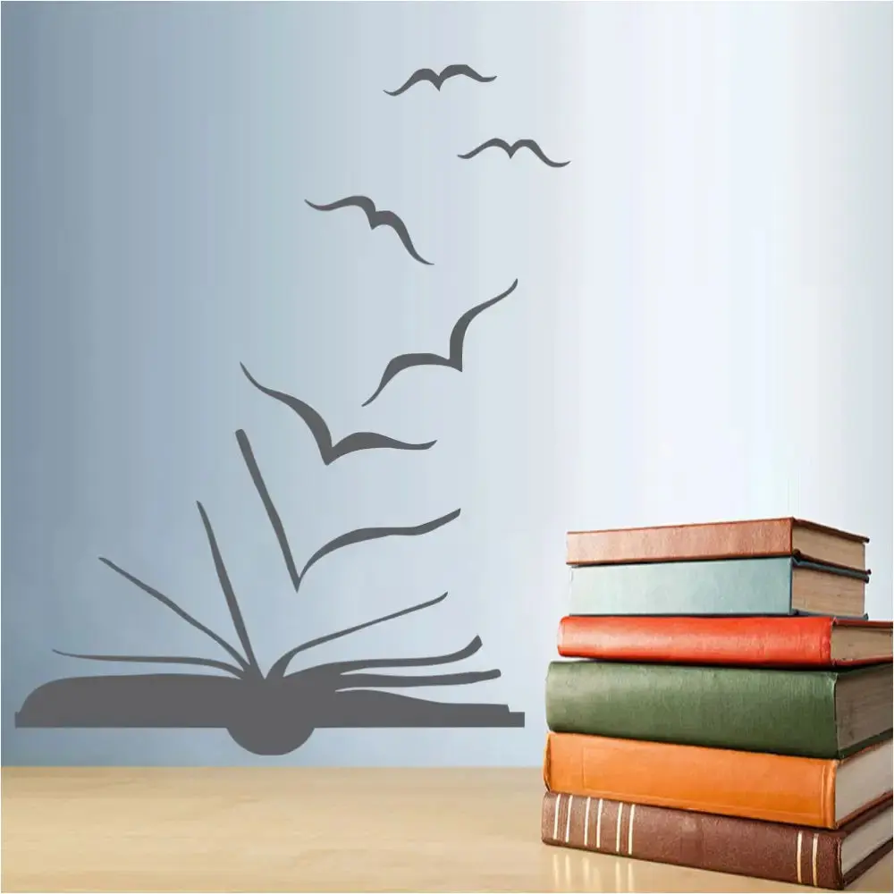 Book Wings | Library Wall Decal - Clearance Item