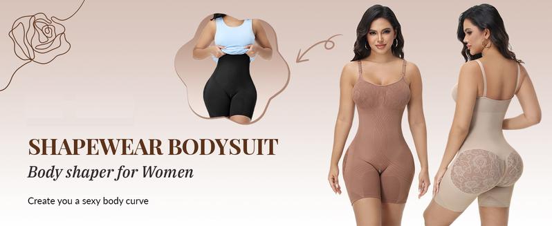 SHAPSHE Seamless Covered Bust Shapewear Bodysuit for Women Full Body Shaper Tummy Control Butt Lifting Jumpsuit Faja Colombianas