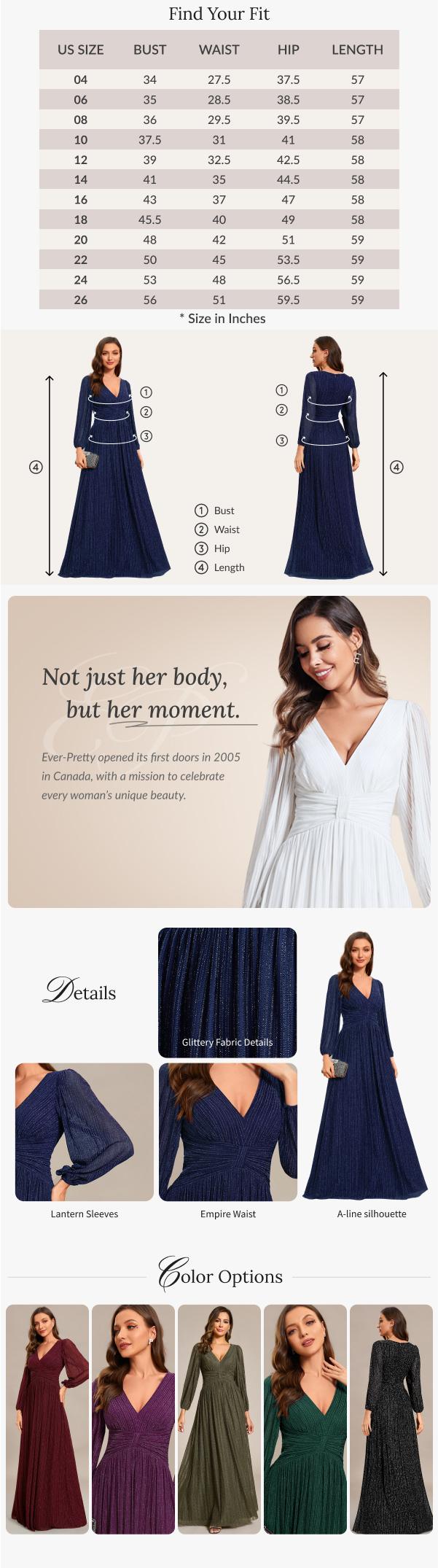 Ever-Pretty 2026 dress Spring Evening dress, Holiday dress,Black Glittery Empire Waist A-Line Dress with Long Lantern Sleeves Length Sequin Fabric Concealed Zipper Closure Women's Formal Party Dress , 01961 Ever-Pretty 2026 dress Spring Evening dress, Holiday dress,Black Glittery Empire Waist A-Line Dress with Long Lantern Sleeves Length Sequin Fabric Concealed Zipper Closure Women's Formal Party Dress , 01961