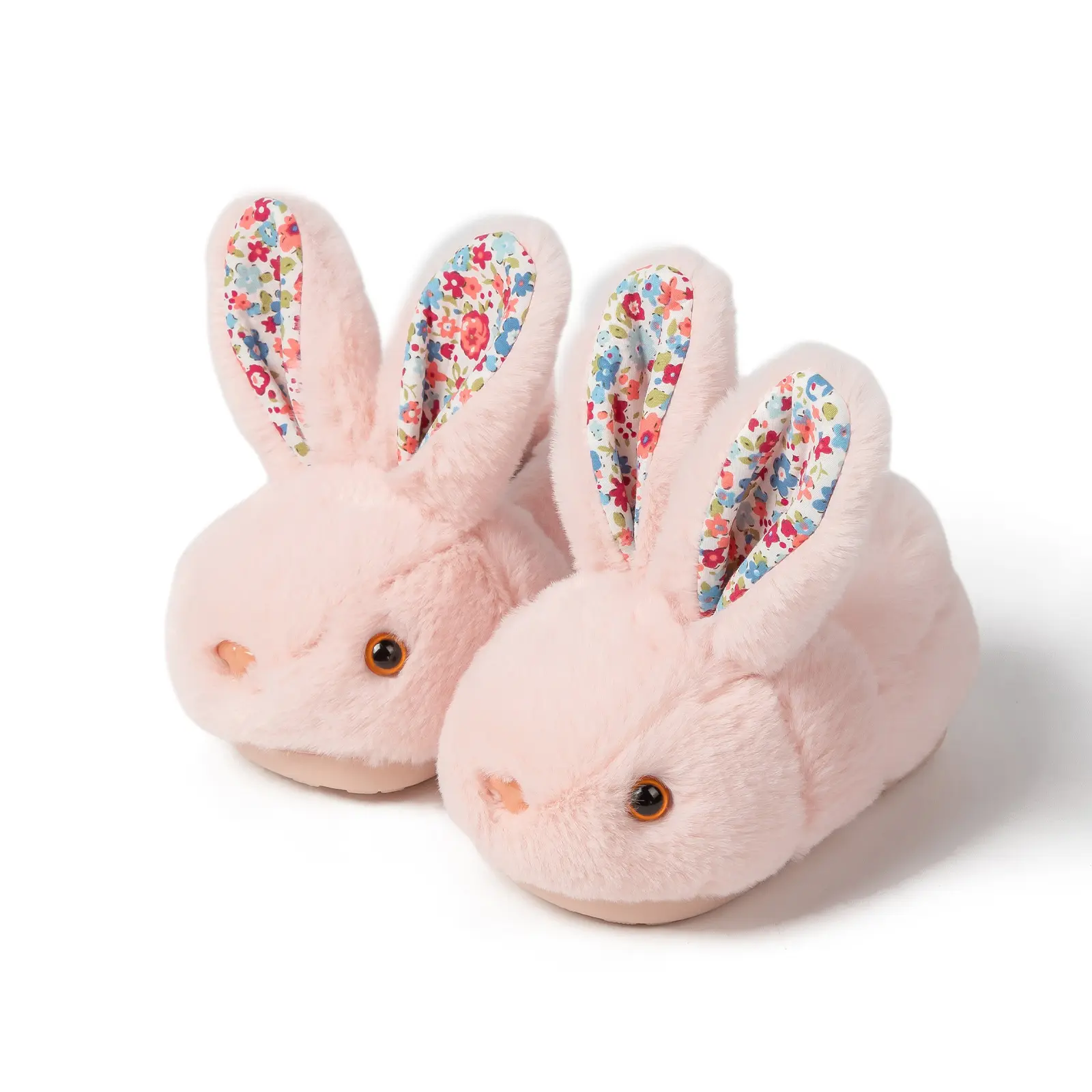 Drecage Girls Toddler Slippers Boys House Shoes For Little Kids Cute with Bunny Design Plush Indoor Slippers Non-Slip Comfortable Soft Cotton Footwear outdoorfun,back to school