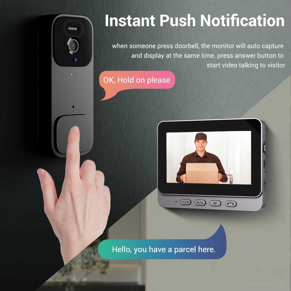 X7 Video Doorbell with Monitor, No WiFi, No App, No Subscription, Easy Setup X7 Video Doorbell with Monitor, No WiFi, No App, No Subscription, Easy Setup