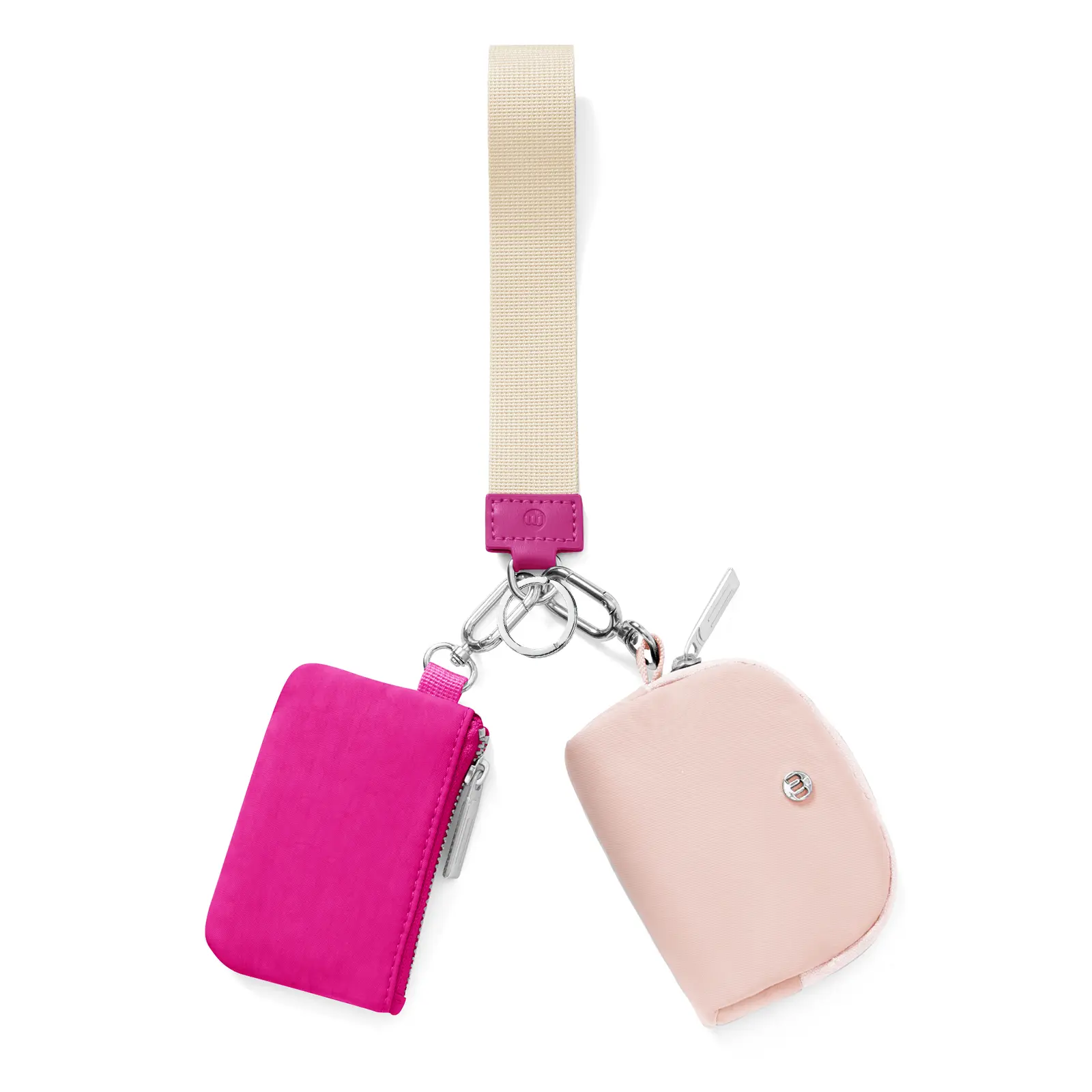 Shopxtoc Dual Pouch Wristlet Portable wallet Coin Purse Mini Women Coin Pocket