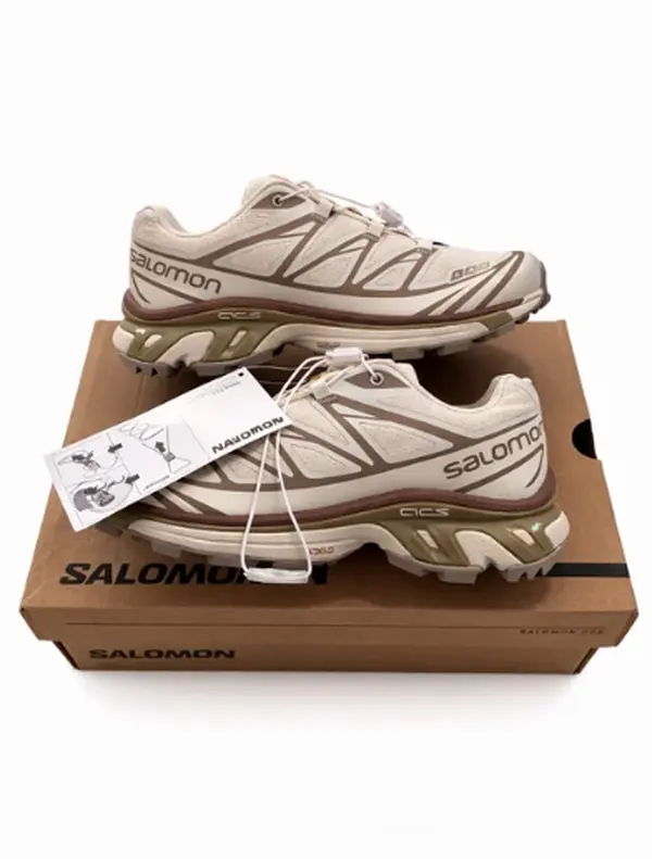 SALOMON XT-6 All-Surface Athletic Running Shoes for Men's & Women's, Breathable Mesh Synthetic Upper with Quicklace System, Lightweight All-Seasons Footwear with Energy Return & Shock Absorb.